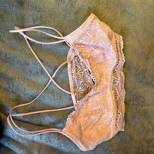 Gilly Hicks Light Pink Lace Bralette